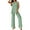 Bean Green, variant on Women's Summer 2 Piece Set Loose Tank Top Wide Leg Pants Casual Matching Lounge Travel Outfits Tracksuit