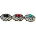 thumbnail image 4 of Duolai 20pcs Buckle Imitation Red Turquoise Sunflower Craft Purses Leather Decorative Conchos Buttons Metal Stud Screw Back Rivet DIY Shoes Bag Belt P, 4 of 4