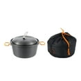thumbnail image 1 of S SERENABLE Camping Pot Lightweight Steaming Pot Cooking Pot for Campfire Outdoor Picnic Two Handles, 1 of 9
