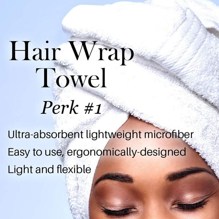L ANGE HAIR Microfiber Hair Wrap Towel Quick Dry Frizz Free Towel for Hair Best Hair Towel for Curly Hair Long Hair and Short Hair Ideal Head Towel for Sleep Shower
