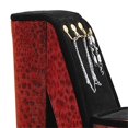 thumbnail image 2 of Benzara BM24036060 Boîte à Bijoux à Talons Hauts Léopard avec 3 Crochets, Rouge, 2 of 5