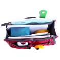 thumbnail image 4 of 2 Pack Magik Travel Insert Handbag Purse Large Liner Organizer Tidy Bags Expandable 13 Pocket Handbag Insert Purse Organizer with Handles (Burgundy), 4 of 9