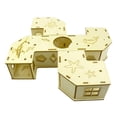 thumbnail image 2 of Modular Hamster Exercise Track, DIY Wooden Small Pet Activity Playground with Interconnecting Channels, Interactive Obstacle Course for Enrichment, 1 Set, 2 of 8