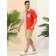 thumbnail image 4 of INSPIRE CHIC Camisa de playa de patchwork con botones y mangas cortas de lunares de verano para hombre rojo S, 4 of 6