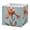 Iris, variant on Fabric Storage Bins Foldable Cube For Home Organization Baskets Leopard Print and Palm Leaves Brown Tones