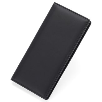APHISON Women's Ultra Slim RFID Blocking Wallet - Leather Bifold Credit Card Holder With Zipper Pocket, Black