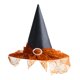 thumbnail image 1 of Sombrero de bruja de Halloween, accesorios para fotos, sombrero de mago de ala ancha con punta puntiaguda para adultos Naranja, 1 of 7