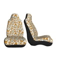 thumbnail image 5 of Zufioo Giraffes Head Print Car Seat Protectors, SUV, Truck, Van Seat Covers - Strap Design, High Elasticity and Dustproof, Car Interior Protectors Auto Parts-2 PCS, 5 of 9