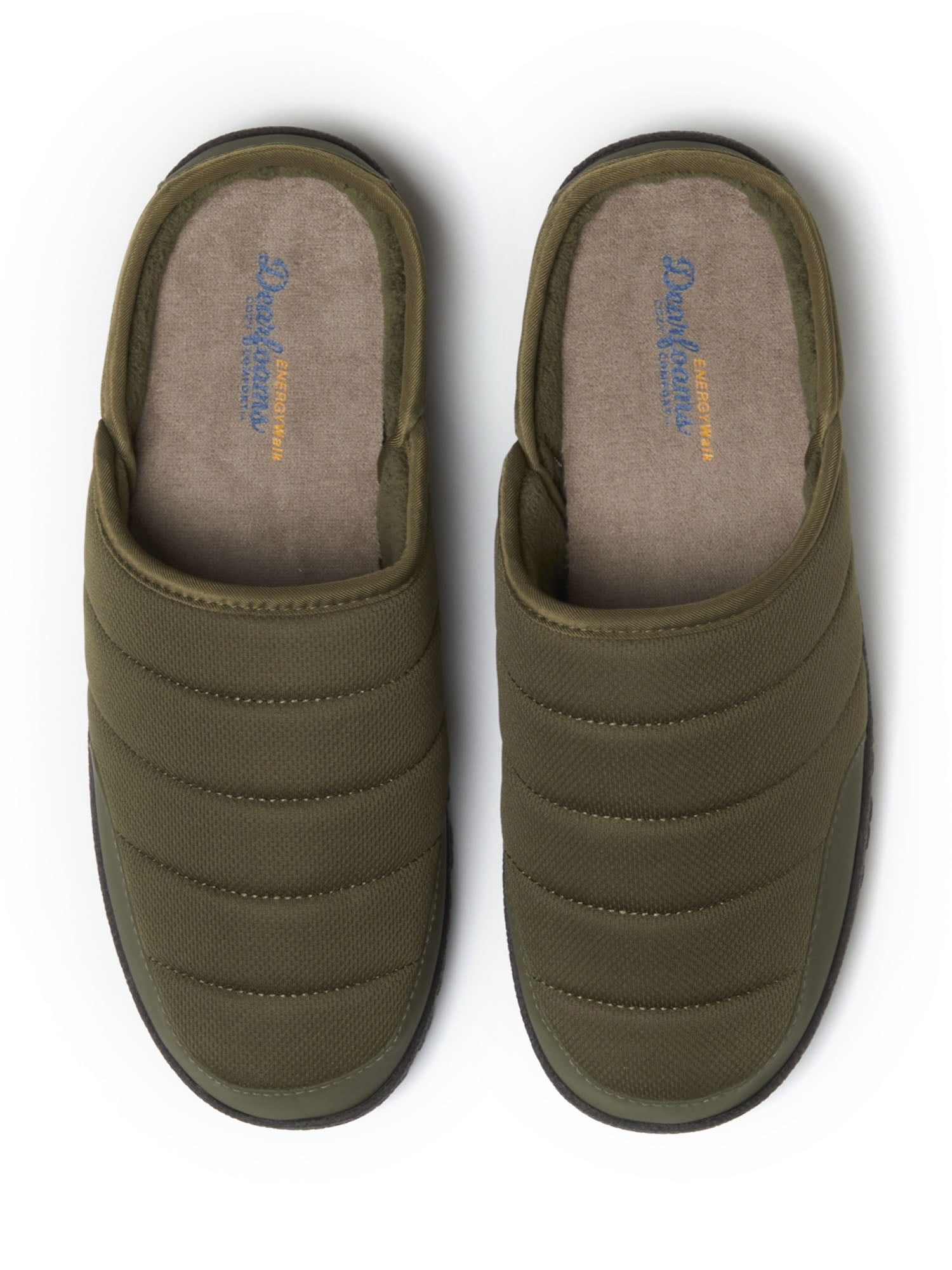 Dearfoams Cozy Comfort Men's Mens Energy Walk Clog Slippers