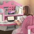 thumbnail image 5 of Floseru Kids Desk and Chair Set, Height Adjustable Desks for Kids, Kid Desk with Storage,Toddler Table Study Table with Bookshelf and Drawer, for Boys and Girls, 5 of 10
