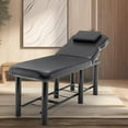 thumbnail image 2 of 73" Professional Massage Bed, Holaki Stationary Physical Therapy Treatment Table Salon Bed with High-Density Sponge Mattress, Spa Facial Bed with Adjustable Backrest, Removable Headrest Salon Bed, 2 of 9
