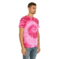 thumbnail image 2 of "Krazy Tees Tie Dye T-Shirt, Spiral Pink, Medium", 2 of 5