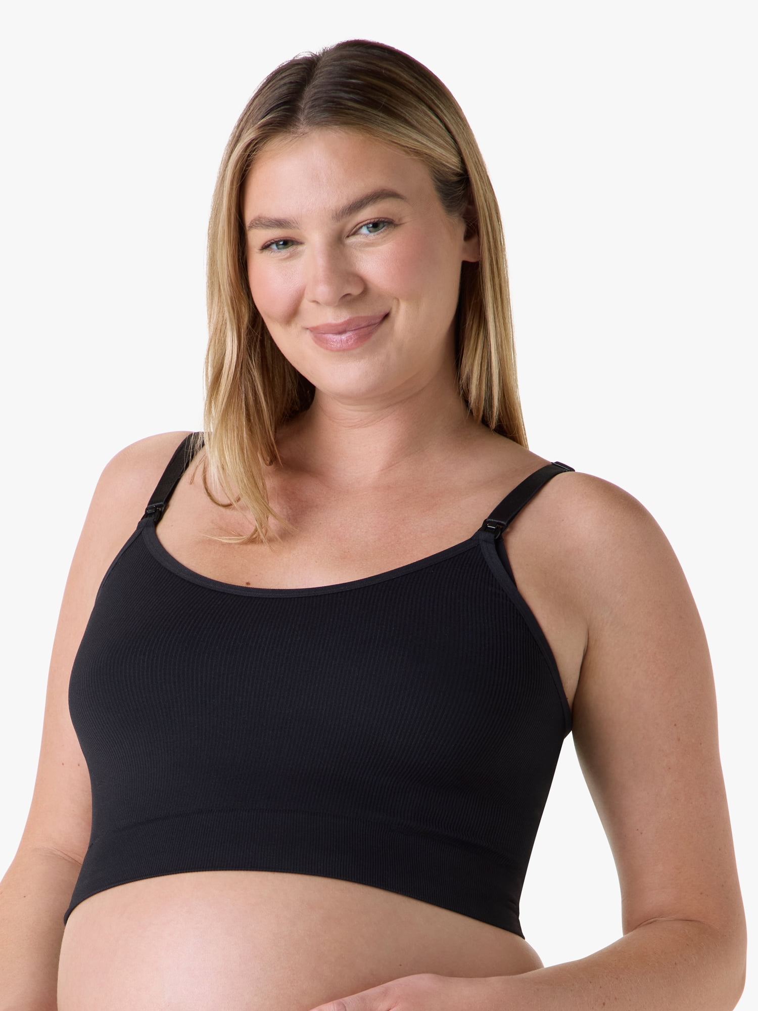 Ingrid & Isabel For Every Belly Women's Maternity Seamless Nursing Cami Bra 3pk, Sizes S-XXXL