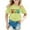 Light Green, variant on Printed T-Shirt, Casual Comfort Top for Boys & Girls (3-9 Y), Funny Letter Print Country Music Football Fans Tee Blue 130
