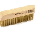 thumbnail image 2 of Forney Industries Scratch Brush with Shoe Handle, Brass, 4 x 16 Rows, 2 of 5