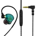 thumbnail image 2 of Auriculares Auriculares con cable Auriculares con micrófono incorporado Auriculares con control en línea con conector de 3,5 mm, Verde sidaley EL003439-05B, 2 of 2