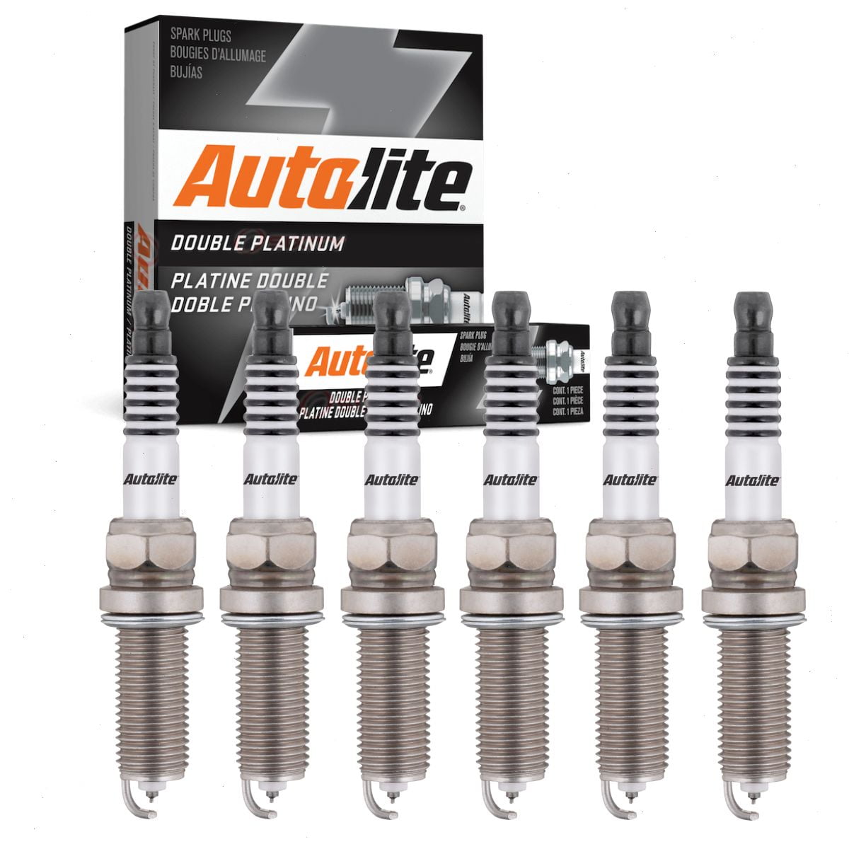6 pc Autolite Double Platinum Spark Plugs compatible with Jeep Wrangler