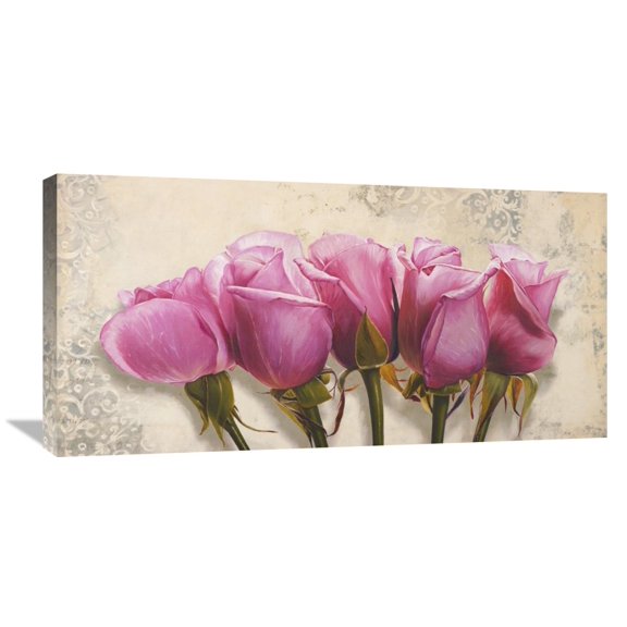 Global Gallery Elena Dolci,'Royal Roses' Stretched Canvas Artwork