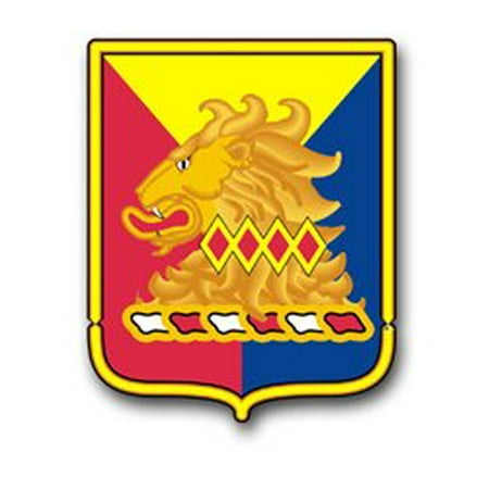 US Army 50th Armored Division Unit Crest Patch Decal Sticker