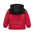 thumbnail image 3 of Kiijoy Down Coat for Boys Color Block Zip Up Hooded Padded Jacket Winter Casual Outerwear, 3 of 3