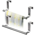 thumbnail image 5 of MODANU 2 Pack over the Door Towel Rack 9 inch Stainless Steel Towel Holder for Kitchen and Bathrooms with Anti-Slip Scratch-Protecting Stripe, 5 of 6