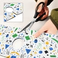 thumbnail image 6 of Yayeee Faucet Mat for Kitchen Sink 14.7" Diatomite Long Splash Guard Pad, Blue Simple Shapes, 2 Pack, 6 of 7