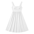 thumbnail image 4 of TFEOQRY Women's Summer Dress with Built in Bra Square Neck Sleeveless Casual Loose Beach Sundress, 4 of 7