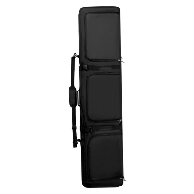 DYNWAVECA Sac de Ski Robuste Multi-Compartiments Poignée Fermeture Éclair Accessoire Robuste pour Randonnée Voyage Camping Femmes Enfants Noir
