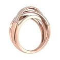 thumbnail image 2 of 0.52 Carat Diamond Bypass Wedding Band Ring in 10K Rose Gold (Ring Size 7.75), 2 of 6