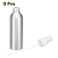 thumbnail image 3 of Uxcell 3pcs Aluminum Fine Mist Spray Bottles 150ml/5oz Metal Small Liquid Alcohol Refillable Travel Container with White Plastic Nozzle Cap for Perfume Skincare Cosmetic Storage Bottle, 3 of 7