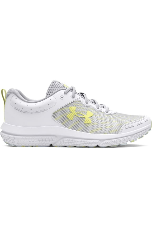 Charged Assert 10 Women's Running Shoes Color: White Sonic Yellow Size: 6