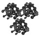 thumbnail image 1 of Sombra de Tela de Tela de Bloqueo Pesado, removible 60 Paquete Grande de Pequeño Tamado Pequeño Neting Netting Tono Reutilizable empuñadura de Bloqueo de Tela Doble Hebilla, 1 of 7