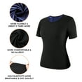 thumbnail image 5 of MISS COCOLI Waist Trainer Sauna Vest for Women Workout Vest Sweat Suit Body Shaper Short Sleeve Compression Shirt, 5 of 9