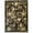 Black, variant on EORC Brown Handmade Afghan Wool Transitional Turkish Knot Rug, 9'8' x 3'1'