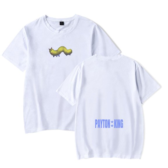 Paytonking T-Shirt Round Neck Short Sleeved Shirt Fashion Printed Top