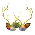 thumbnail image 2 of Glowing Christmas Antler Hair Clips Headband Set, Light Up Hair Accessories for Parties, Mori Style Headpiece, Event Decor Props, Women Festive Hair Bands(D), 2 of 9