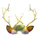 thumbnail image 2 of Fiudx Pinzas para El Cabello con Bandas Luminosas, Tocado Navideño con Diseño de Astas, Aspecto de Bosque de Las Hadas Mori, Peinado Versátil, Decoración para Fiestas, Accesorio Femenino (Juego de 2), 2 of 7