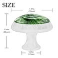 thumbnail image 4 of 4 Pcs Round White Knobs for Kitchen Cabinet Cupboard Dresser Bookcase Tropical Leaves Drawer Pulls Handles Home Decor, 4 of 8