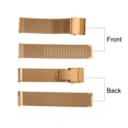 thumbnail image 4 of Uxcell Stainless Steel Mesh Watch Band 22mm Width 1.8mm Thick Quick Release Metal Watch Strap Bands, Rose Gold, 4 of 7