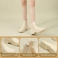 thumbnail image 6 of AUXDIQ Short Rain Boots Women Waterproof Ankle Garden Shoess Rubber Chelsea Boots, Beige, 8.5 US, 6 of 6