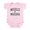 Petal Pink, variant on CafePress - Muscles And Mascara Body Suit - Baby Light Bodysuit, Size Newborn - 24 Months