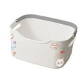 thumbnail image 4 of Cesta para la ropa sucia, cesta decorativa con asa, organizador de almacenamiento M y White, 4 of 9