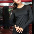 thumbnail image 4 of Xmarks Long Sleeve Workout Shirts for Women Quick Dry Athletic Running Yoga T Shirt Mesh Patchwork Breathable Gym Sports Tops with Thumb Hole, XS-2XL, 4 of 8