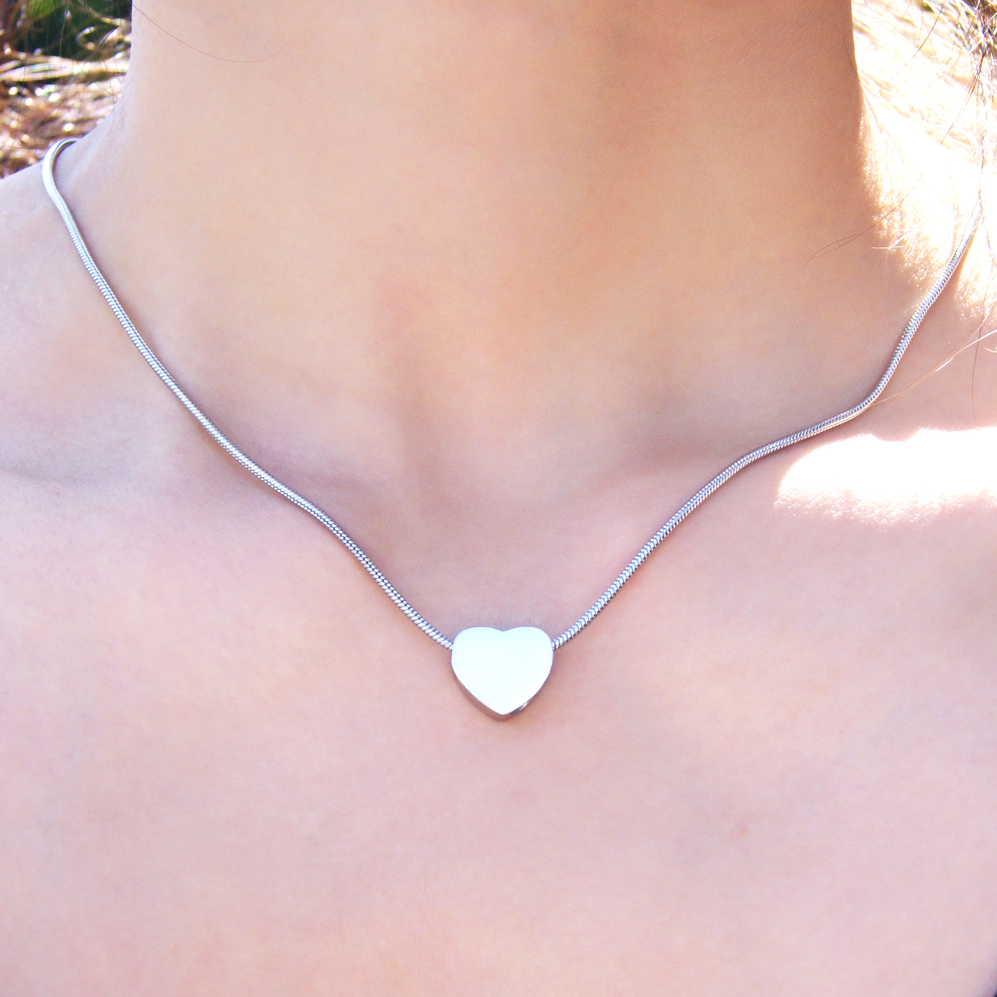 Silver Mini Heart Pendant for Cremation Ashes Memorial Necklace Cremation Urn Necklace for Ashes Keepsake Memorial Jewelry Free Funnel Kit and Velvet Jewelry Box