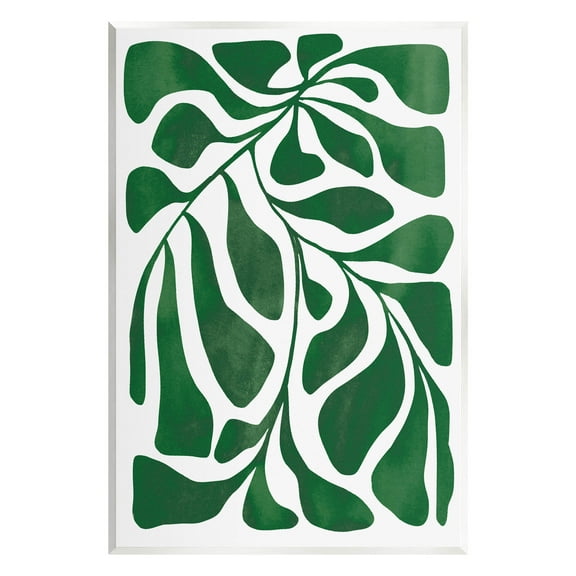 Abstract Plant Leaf Shapes Botanical & Floral Graphic Art Unframed Art Print Wall Art