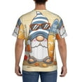 thumbnail image 3 of Bixox Men's Hello Summer Cute Gnome Printed Short Sleeve Skinny Athletic T-Shirt, 3 of 6