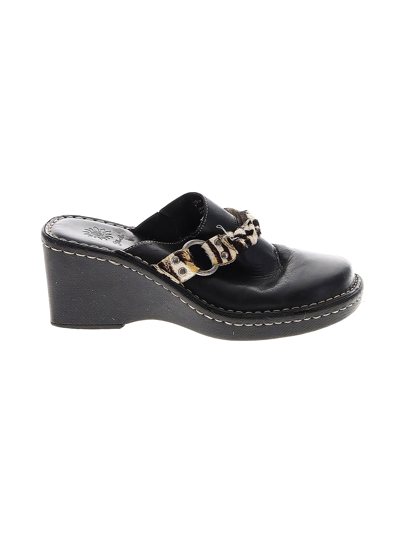 yellow box black clogs