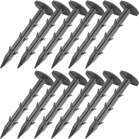 FUTUREORYY 30Pcs U Shaped Garden Pins Heavy Duty PP Black for Gardening Use