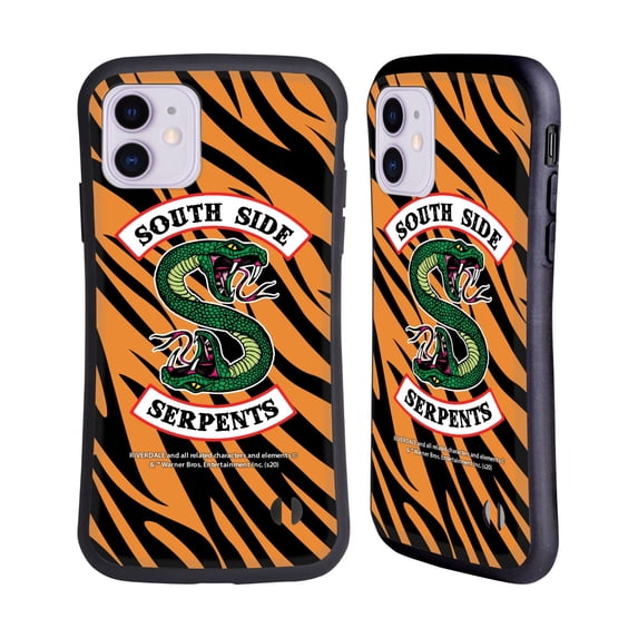 Head Case Designs Officially Licensed Riverdale South Side Serpents Tiger Print Logo Hybrid Case Compatible with Apple iPhone 11