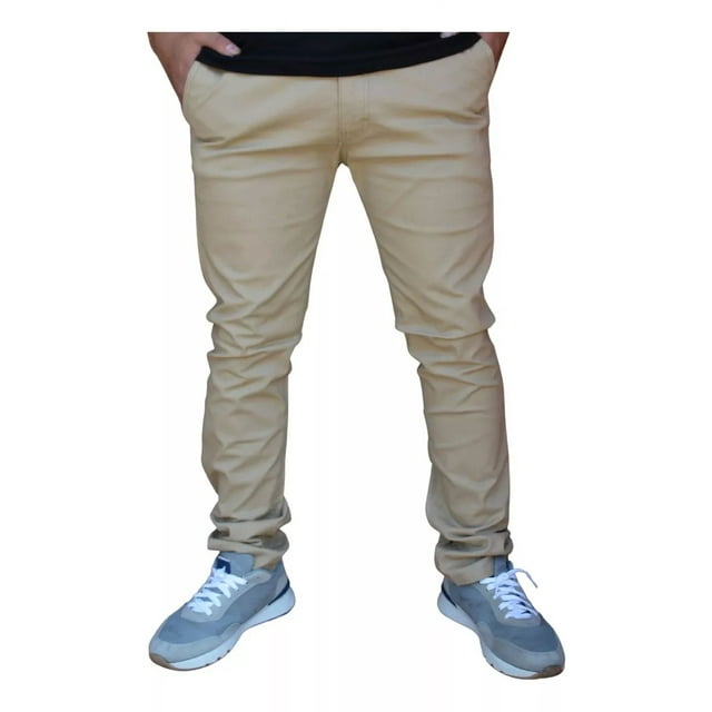 Pantalón Skinny De Hombre Gabardina Stretch